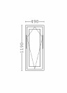 Toppsving Vindu 50x120cm 3-lags U 0,8 Passiv thumbnail