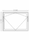 Toppsving Vindu 160x120cm 3-lags U 0,8 Passiv thumbnail