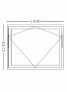 Toppsving Vindu 150x120cm 3-lags U 0,8 Passiv thumbnail