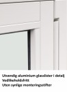 Toppsving Vindu 90x90cm 3-lags U 0,8 Passiv thumbnail