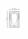 Toppsving Vindu 50x80cm 3-lags U 0,8 Passiv thumbnail