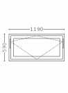 Toppsving Vindu 120x60cm 3-lags U 0,8 Passiv thumbnail