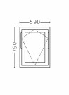 Toppsving Vindu 60x80cm 3-lags U 0,8 Passiv thumbnail