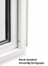 Toppsving Vindu 70x70cm 3-lags U 0,8 Passiv thumbnail