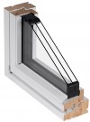 Toppsving Vindu 110x100cm 3-lags U 0,8 Passiv thumbnail