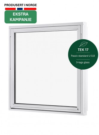 Toppsving Vindu 130x120cm 3-lags U 0,8 Passiv