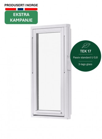 Toppsving Vindu 60x120cm 3-lags U 0,8 Passiv