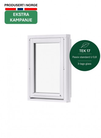Toppsving Vindu 60x80cm 3-lags U 0,8 Passiv