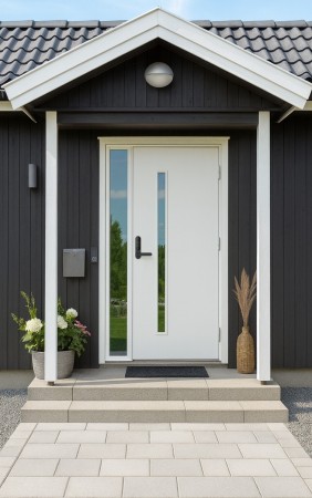 YTTERDØR BERGSJØ HVIT - KAMPANJE NÅ KR.6.995,-