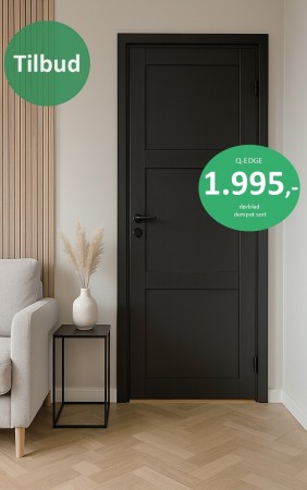  INNERDØR Q-EDGE 3 DEMPET SORT