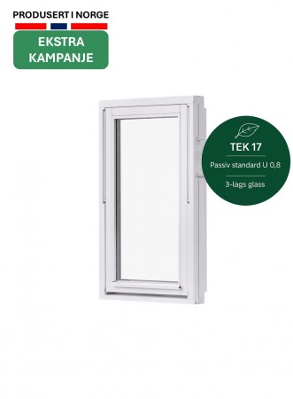 Toppsving Vindu 60x100cm 3-lags U 0,8 Passiv