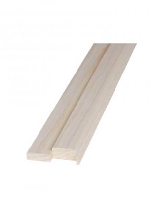 Terskel 80cm Anslag Eik Hvitlasert