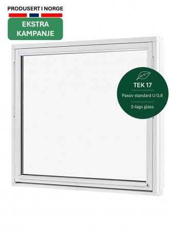 Toppsving Vindu 150x120cm 3-lags U 0,8 Passiv