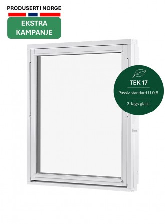 Toppsving Vindu 100x110cm 3-lags U 0,8 Passiv