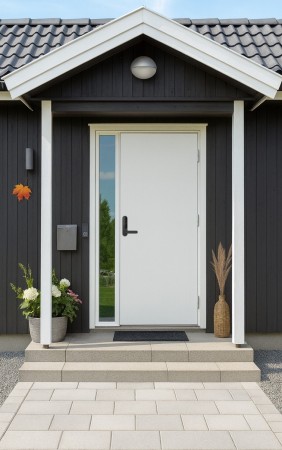 Ytterdør Torsvik Hvit 90x210 Høyre
