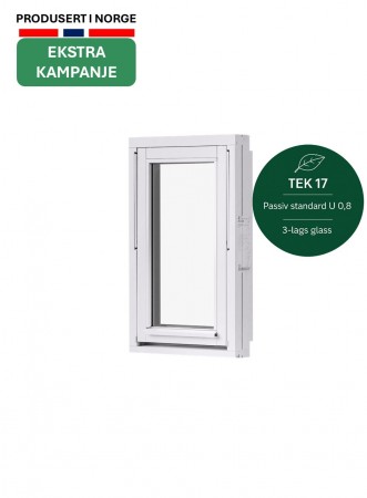 Toppsving Vindu 50x80cm 3-lags U 0,8 Passiv