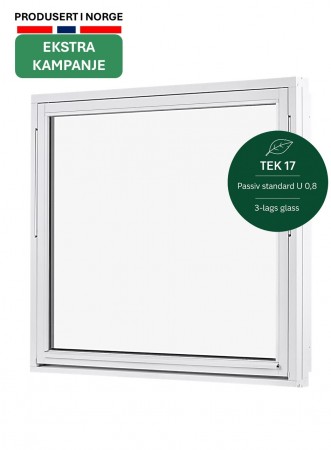 Toppsving Vindu 140x120cm 3-lags U 0,8 Passiv