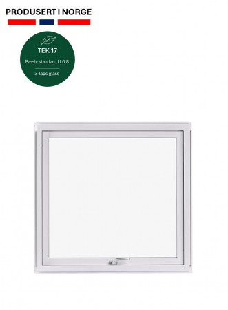 Toppsving Vindu 110 x 110 cm - 3-lags U-verdi 0,8