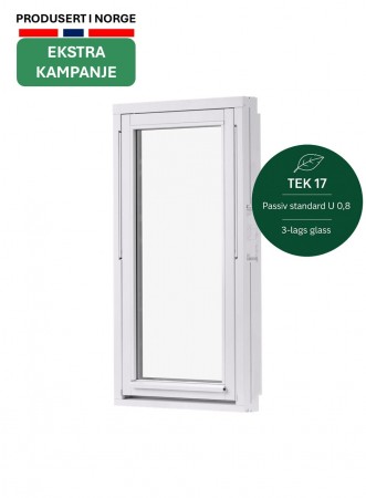 Toppsving Vindu 60x110cm 3-lags U 0,8 Passiv