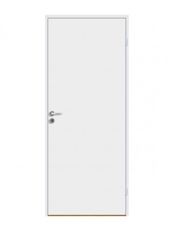 Innerdør Slett Kompakt 90x210cm Hvitmalt bomull