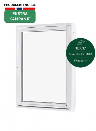 Toppsving Vindu 110x130cm 3-lags U 0,8 Passiv