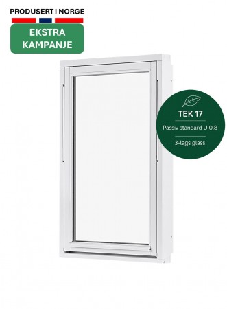 Toppsving Vindu 90x120cm 3-lags U 0,8 Passiv