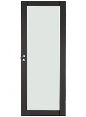 Innerdør Q-Edge 1 Glassdør 90x210 Dempet sort