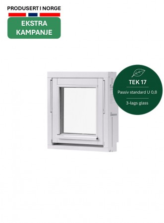 Toppsving Vindu 50x50cm 3-lags U 0,8 Passiv