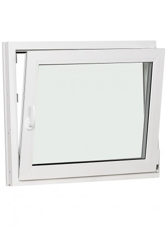 Pvc Vindu Tilt/Turn 100x80cm Høyre 3-lags